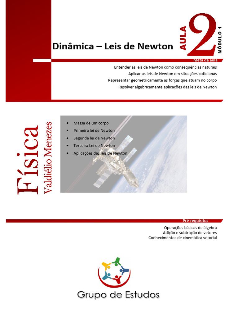 Dinâmica: Leis de Newton e Aplicações | PDF | Leis do Movimento de ...