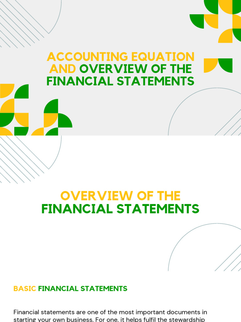 Understanding Financial Statements Basics | PDF | Debits And Credits ...