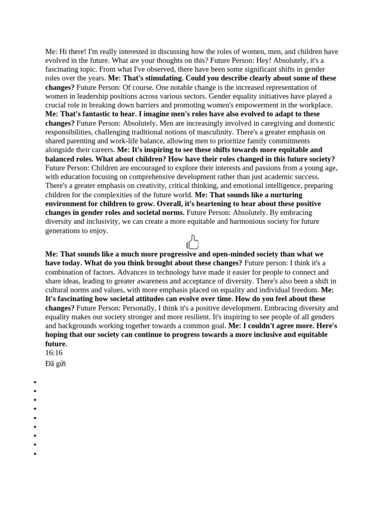 Evolving Gender Roles in Future Society | PDF | Gender Role | Gender
