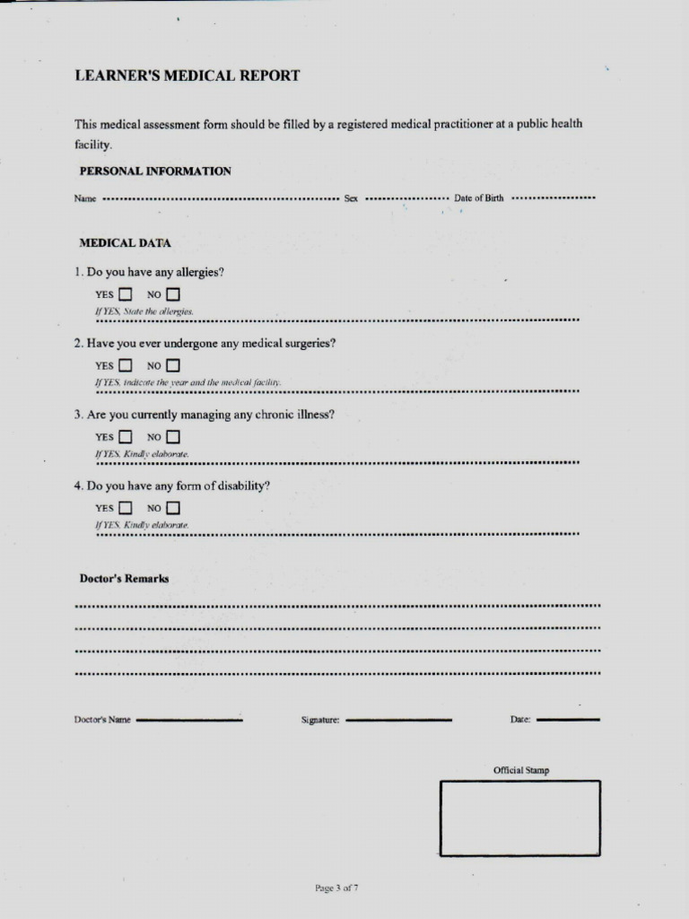 Med Form 2025 | PDF