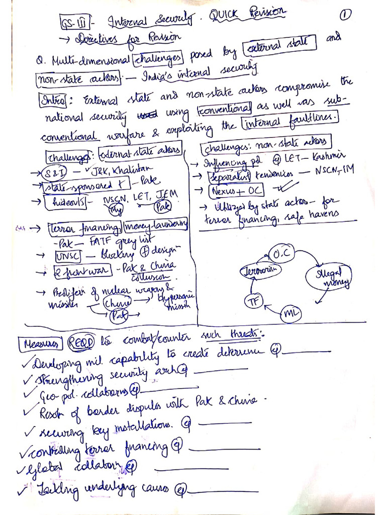 Internal Security I- Arvind Hanglem Air 83 | PDF | Money Laundering ...