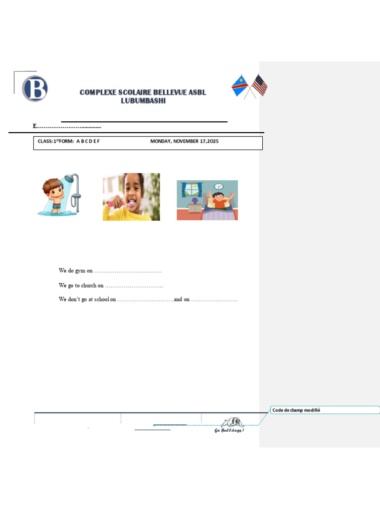 1st Form Revision 2p | PDF