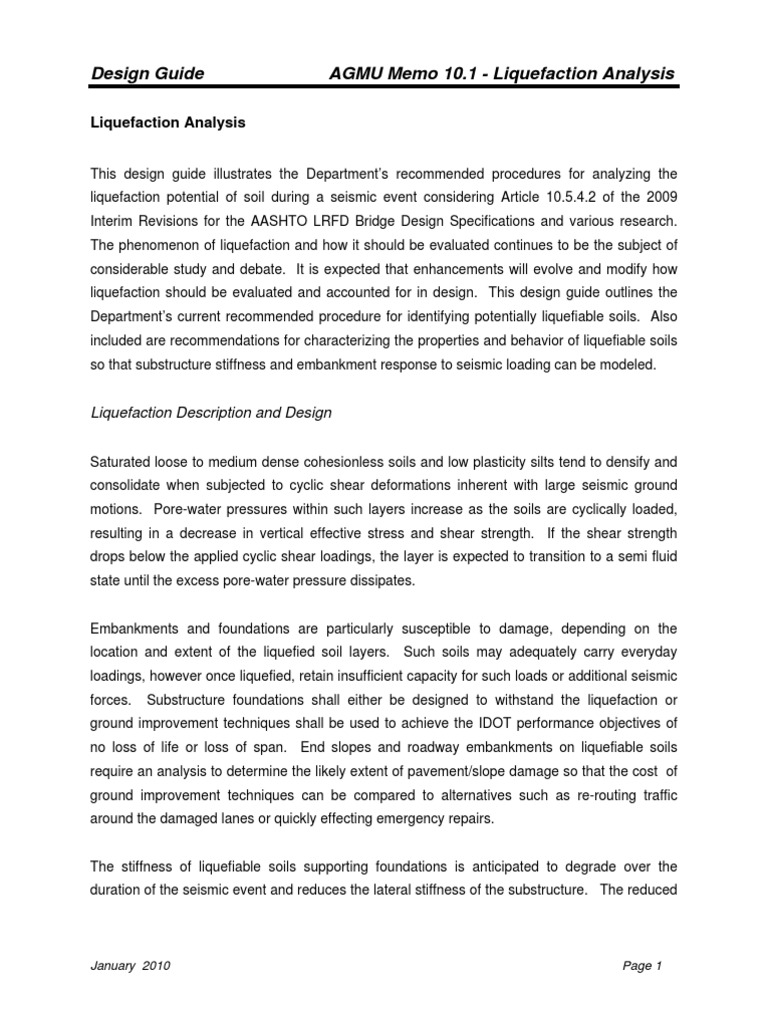 Liquefaction Analysis Design Guide | PDF | Moment Magnitude Scale ...