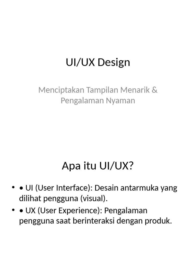 UI UX Design Presentation | PDF