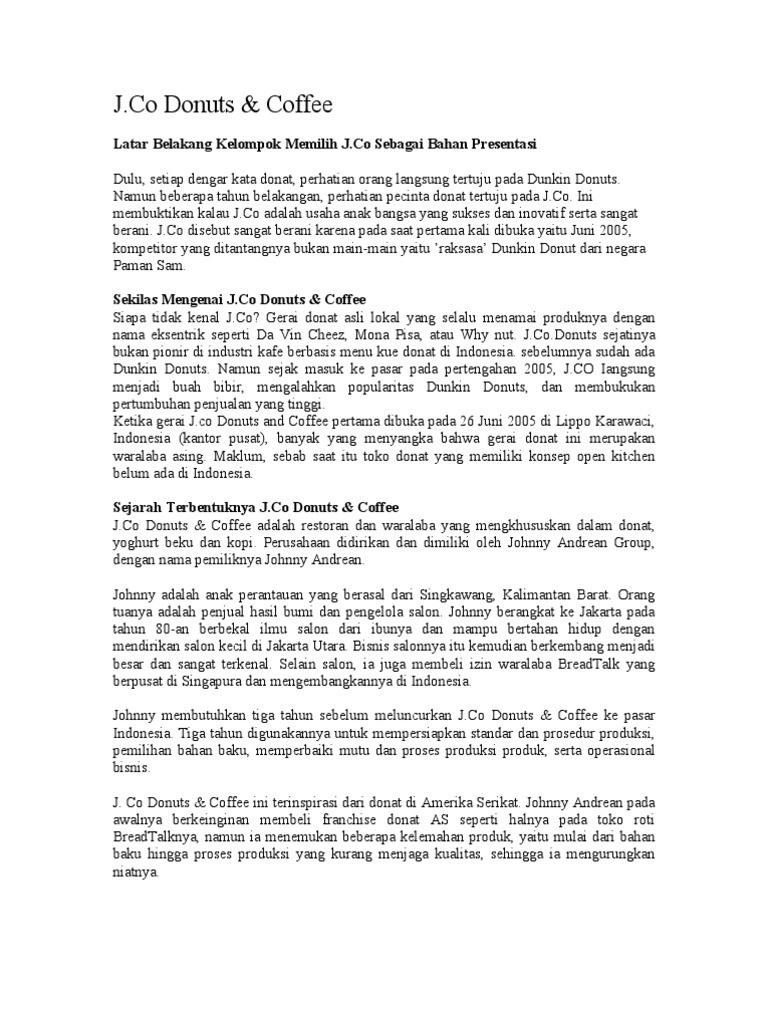 38+ Franchise Jco Indonesia Prosedur