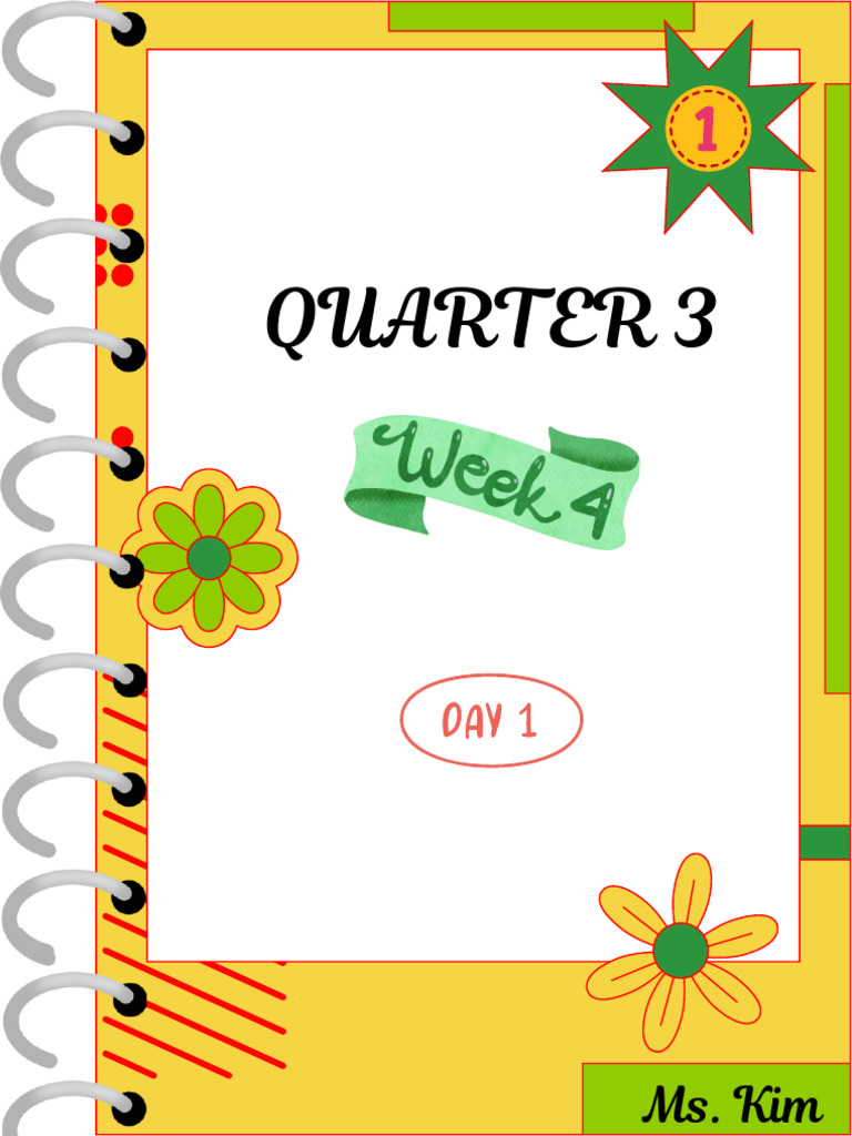 Grade 1 (Quarter 3-Week4) | PDF