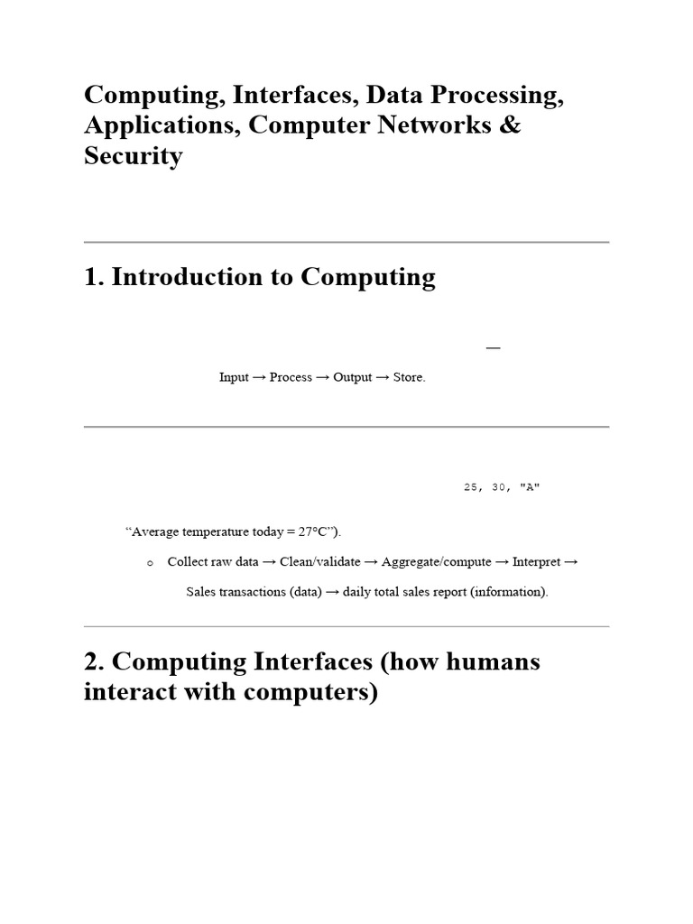 Computing Concepts and Applications Guide | PDF | Computer Network ...