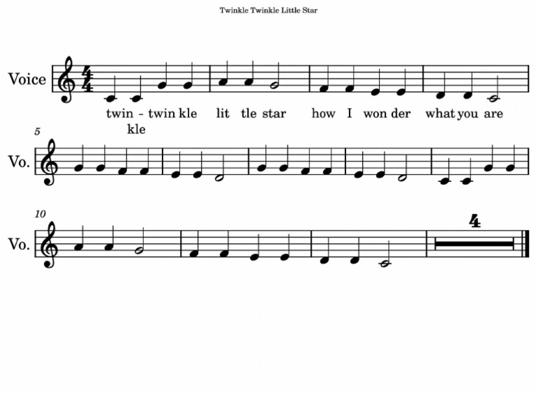 Twinkle Twinkle | PDF
