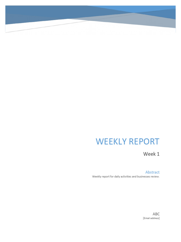 Week 1 Report (24-Jan-2025)_da83d477-90fa-4225-a984-0137cf63da31 | PDF
