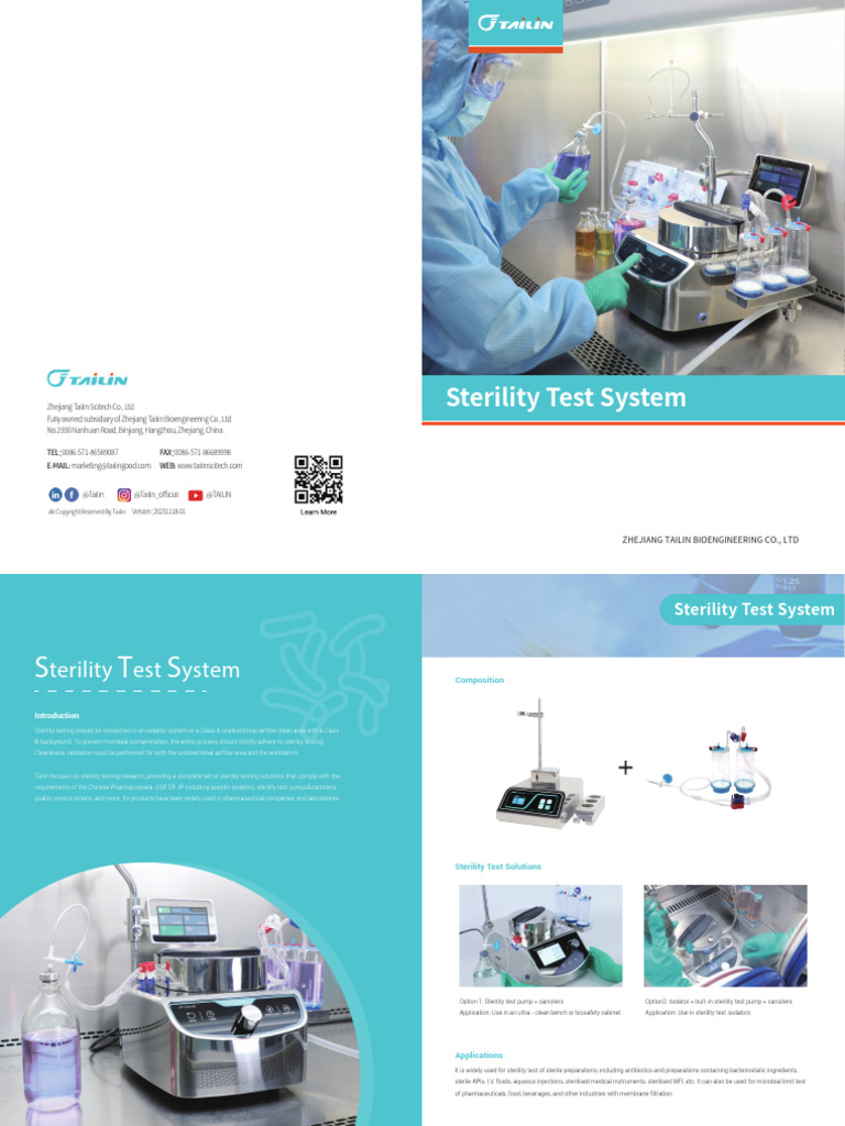 Sterility Test System 20251118 | PDF | Beta Lactamase | Penicillin