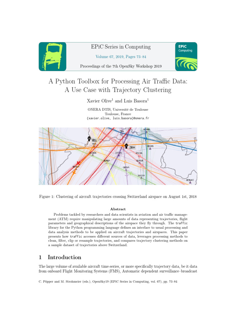 Python Toolbox for Air Traffic Data Analysis | PDF | Cluster Analysis