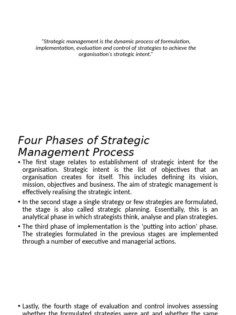 Phases of SM and Configurational Approach | PDF | Strategic Management ...