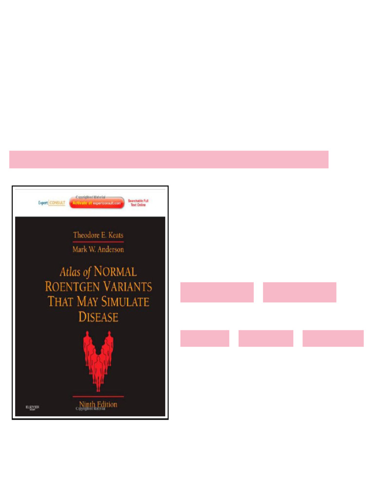 (Ebook) Atlas of Normal Roentgen Variants That May Simulate Disease by ...