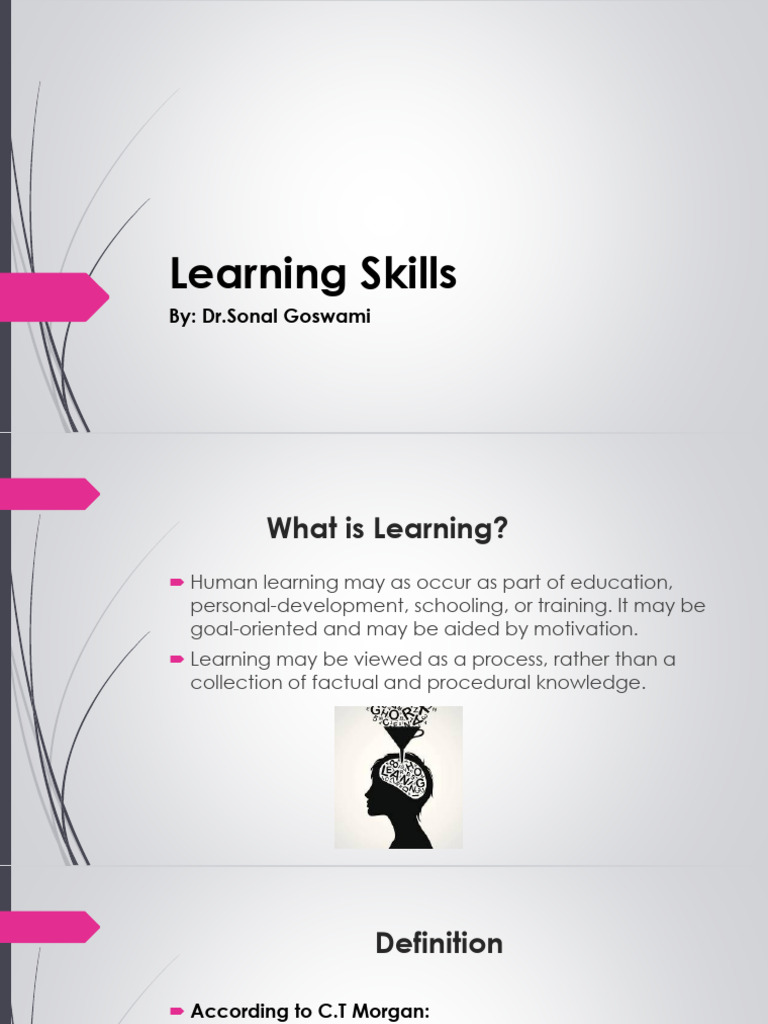 Learning Skills | PDF | Learning | Educational Technology