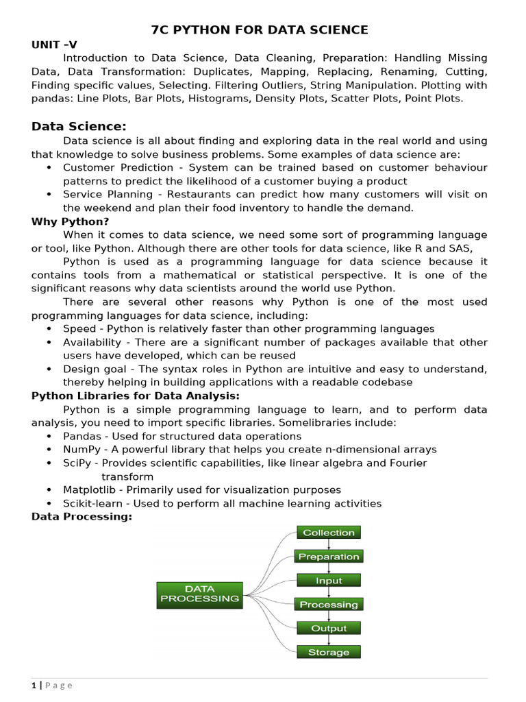Unit-5 fds | PDF | Data Science | Machine Learning