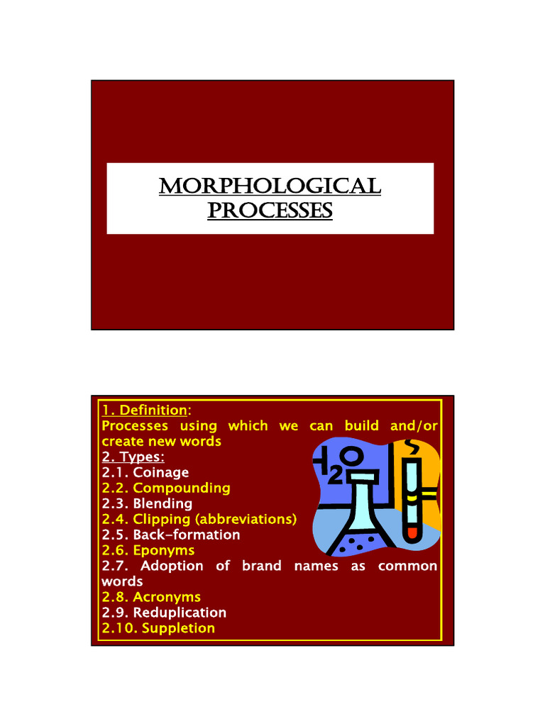 Morphological Processes in Language | PDF | Word | Part Of Speech