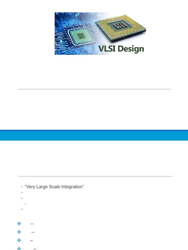 VLSI Design Fundamentals and Trends | PDF | Integrated Circuit | Very ...