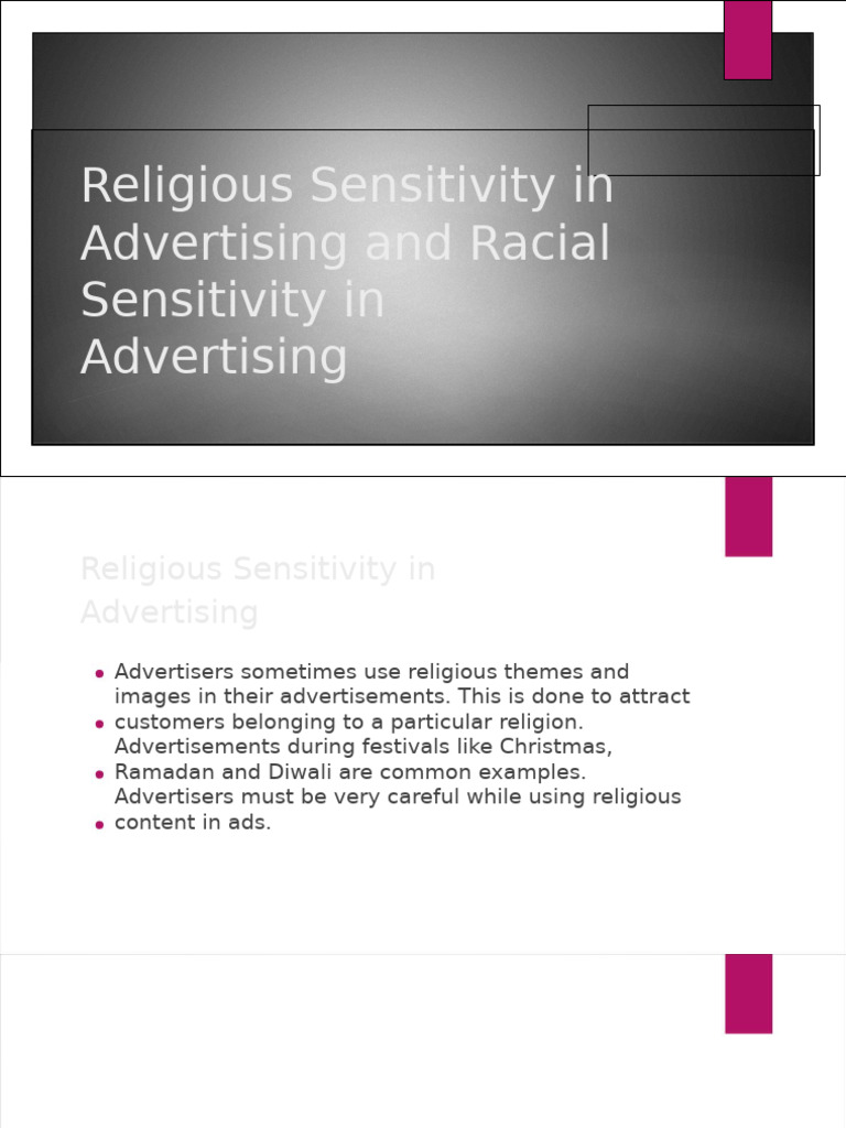 Religious and Racial Sensitivity in Ads | PDF