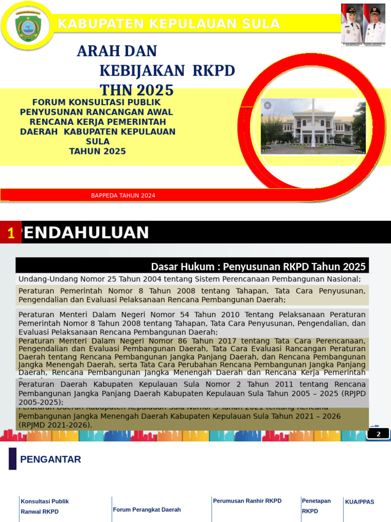RKPD 2025 Kabupaten Kepulauan Sula | PDF