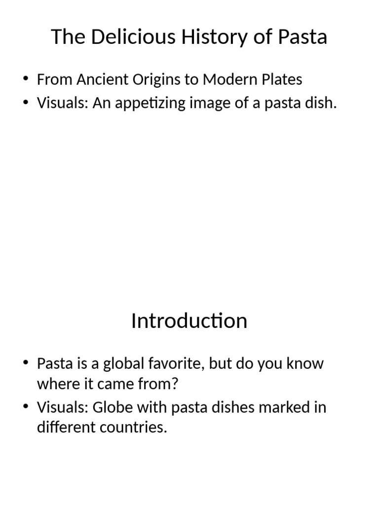 History and Culture of Pasta | PDF | Pasta | Spaghetti