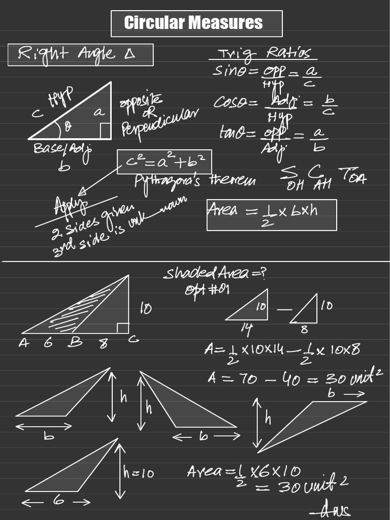 Circular Measures | PDF | Elementary Mathematics | Classical Geometry