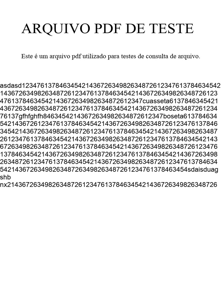 Teste | PDF