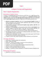 Class 11 Computer System Notes | PDF | Booting | Computer Data Storage