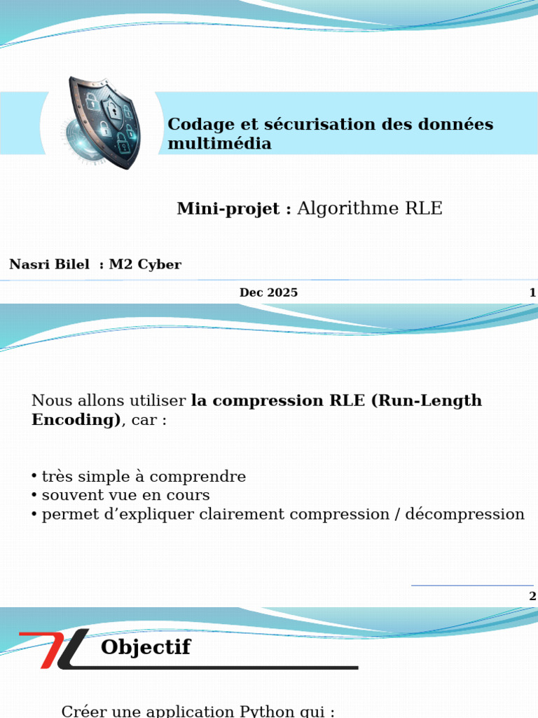 Compression RLE d'images en Python | PDF | Compression de données ...