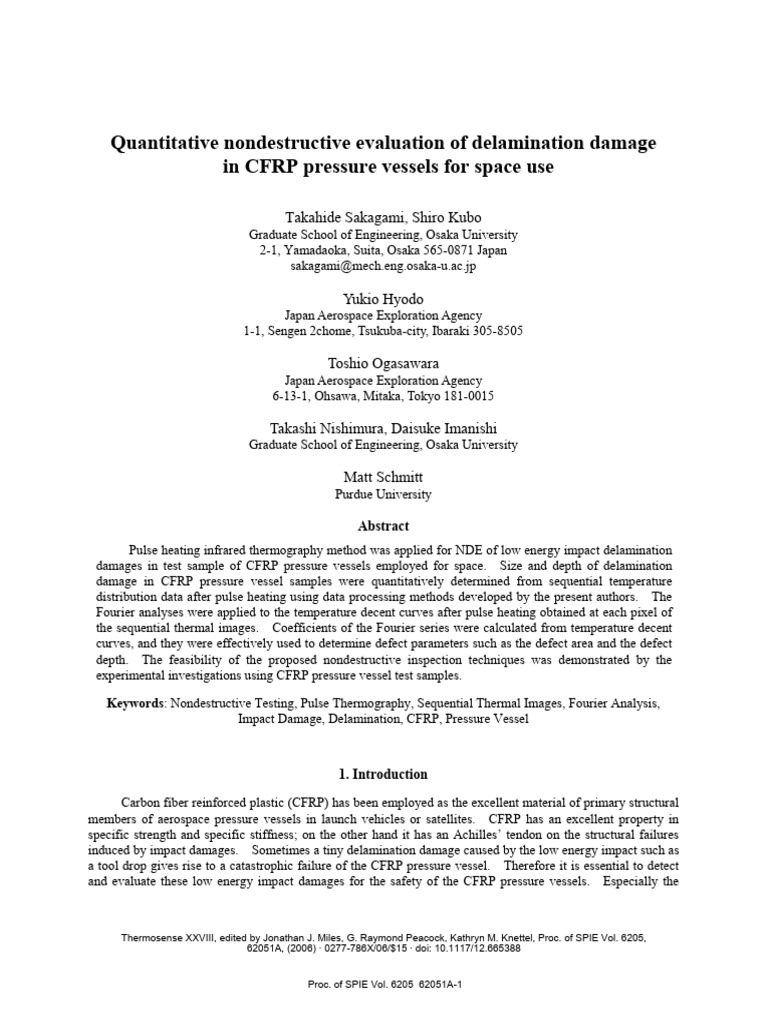 39Quantitative Nondestructive Evaluation of Delamination Damage in CFRP ...