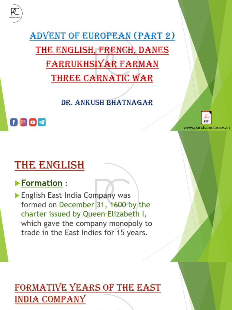 Advent of European - Part 1 | PDF | Mughal Empire
