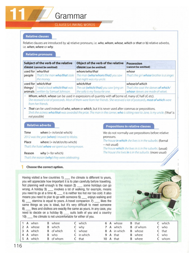Understanding Relative Clauses in Grammar | PDF | Linguistics | Grammar