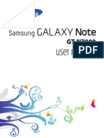 Manual Samsung Galaxy Note Gtn7000