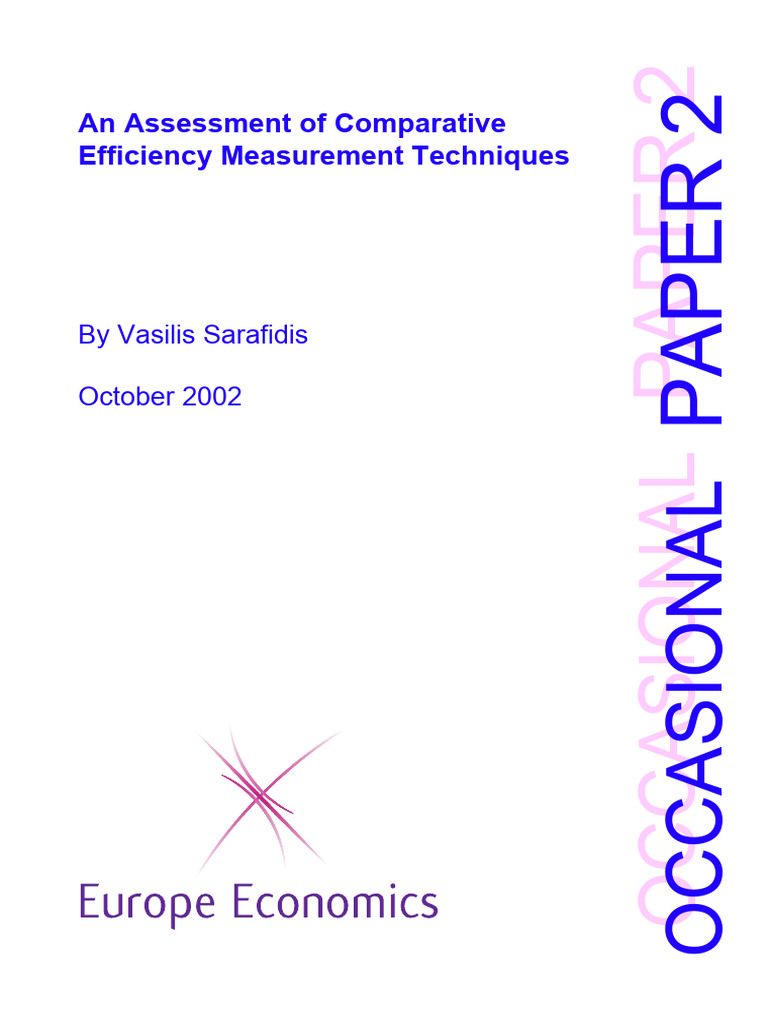 Comparative Efficiency Measurement Techniques | PDF | Errors And ...