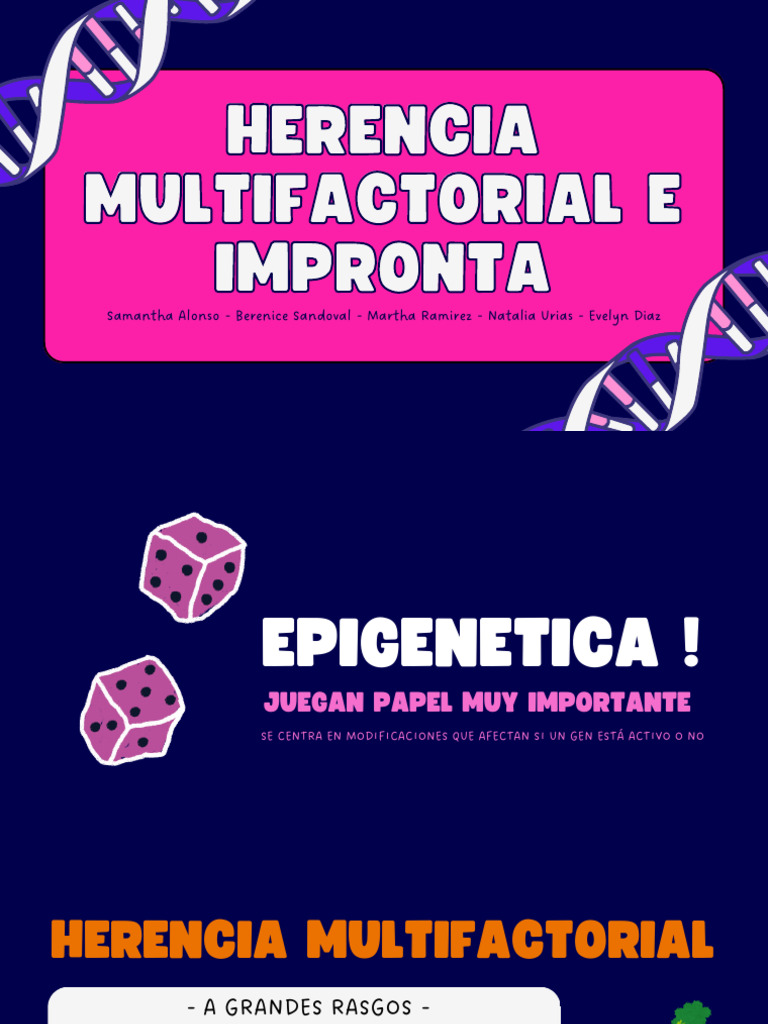 Herencia Multifactorial y Epigenética | PDF | Gemelo | Diabetes