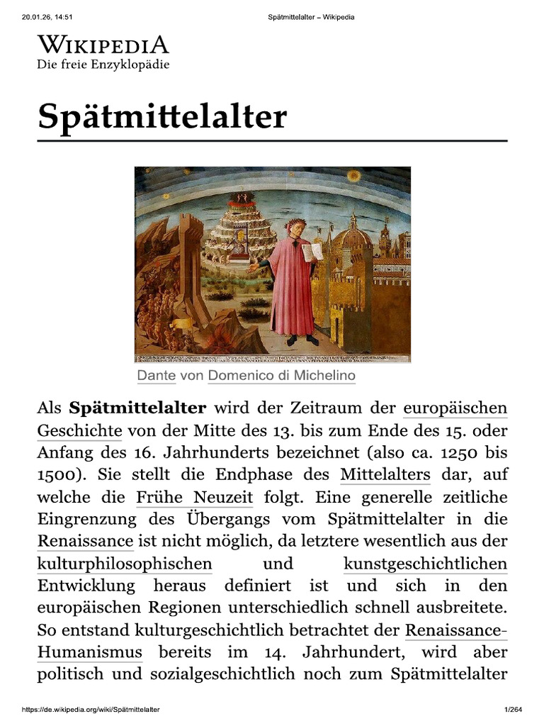 Spätmittelalter - Wikipedia | PDF