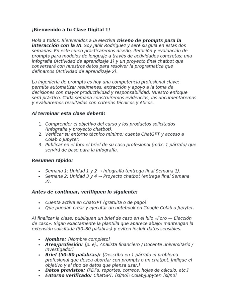 Diseño de Prompts para IA Generativa | PDF | Inteligencia artificial ...