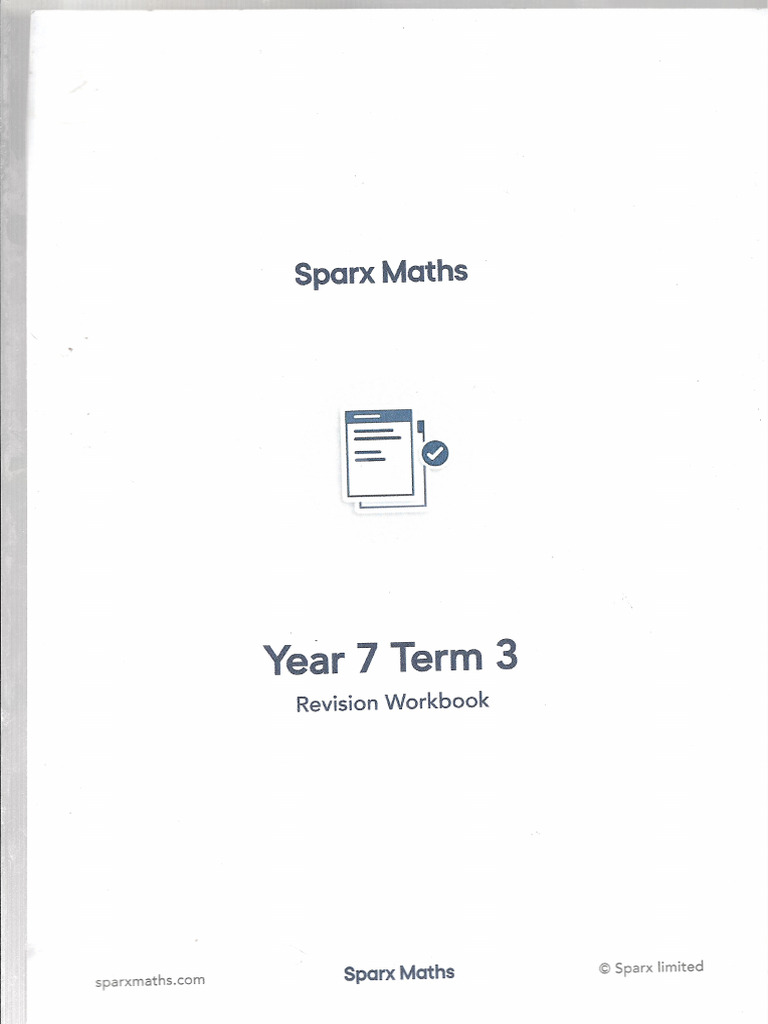 Sparks Maths Year 7 Term 3 | PDF