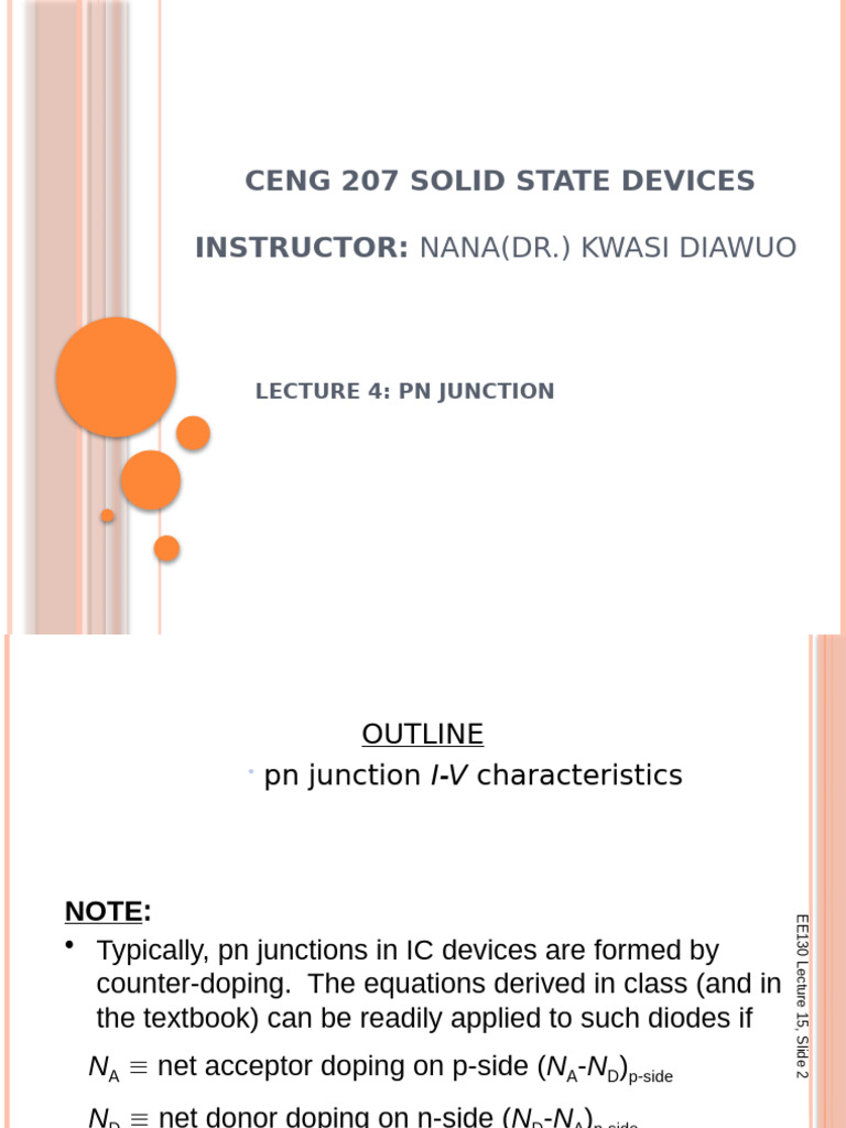 PN Junction Characteristics in ICs | PDF | P–N Junction | Electrical ...