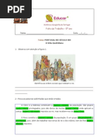 ficha de avaliação portugal no sec.  XIII 2- HGP- 5º ano