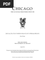 JUDICIAL TACTICS IN THE EUROPEAN COURT OF HUMAN RIGHTS