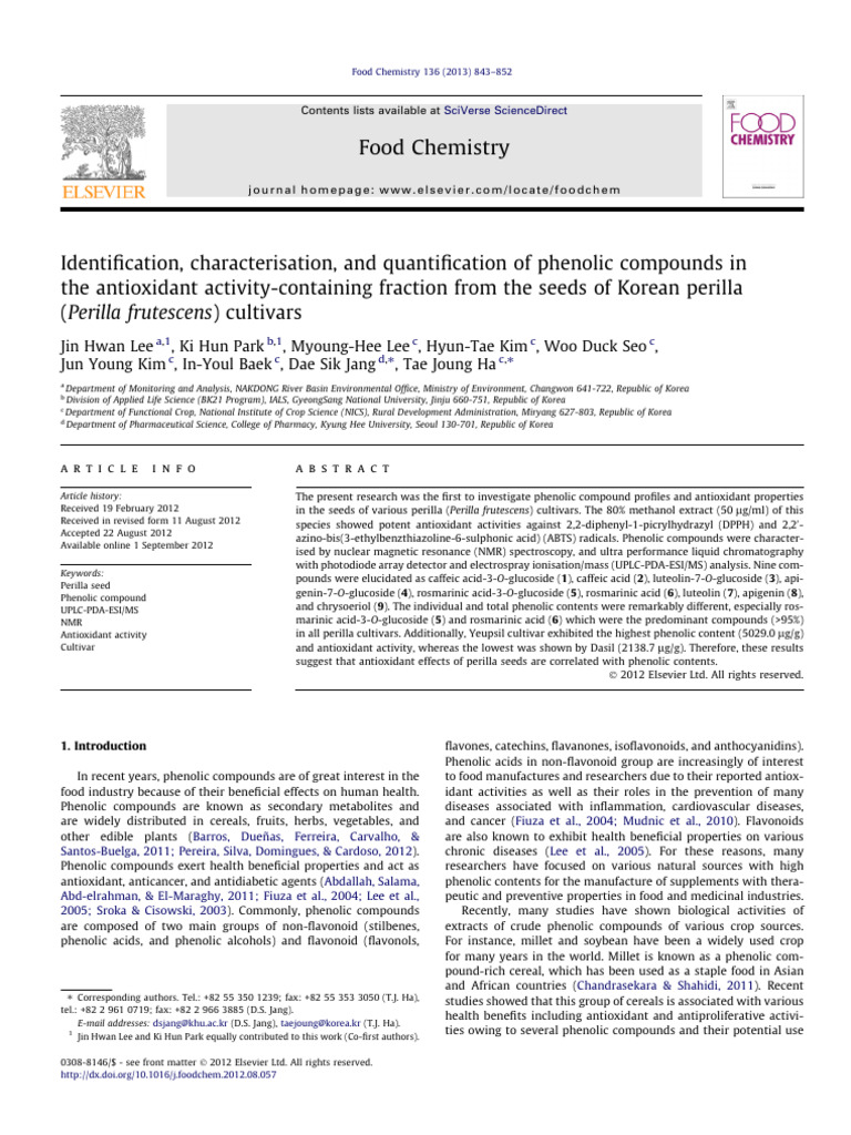 Curated visual reference: Identiﬁcation Characterisation And Quantiﬁcation Of Phenolic Photo Inspiration