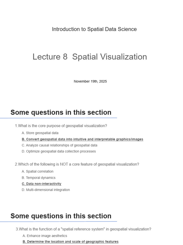 Geospatial Visualization Techniques Explained | PDF | Map | Geographic ...