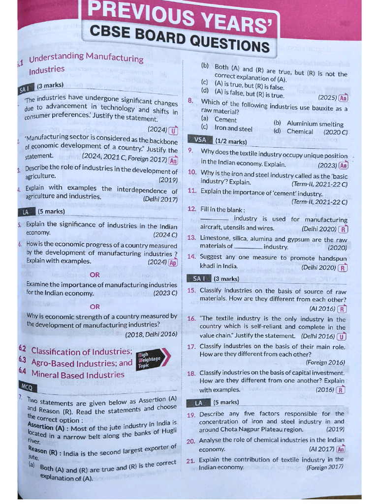 Geography Ch-6 (Pyq) | PDF
