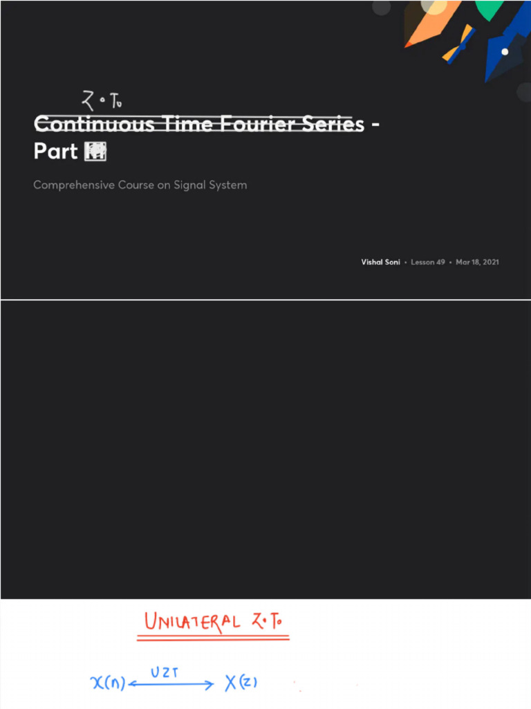 L49 Continuous Time Fourier Series Part III With Anno | PDF