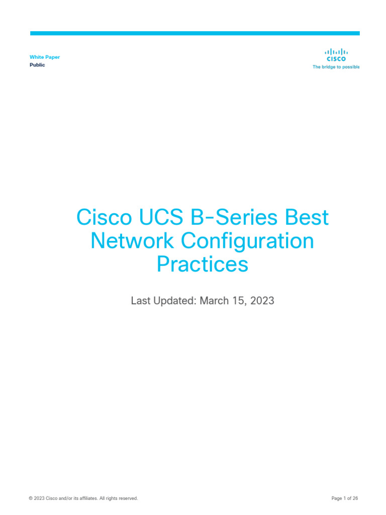 Cisco UCS B-Series Network Config Guide | PDF | Computer Science ...
