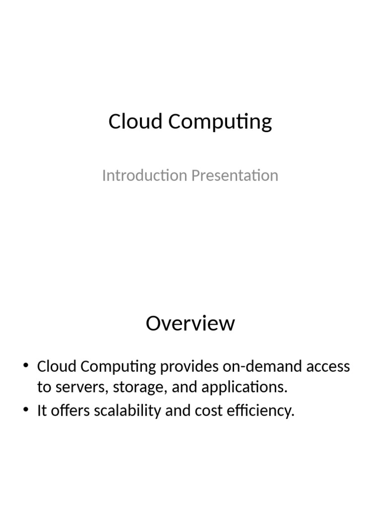 Cloud Computing | PDF
