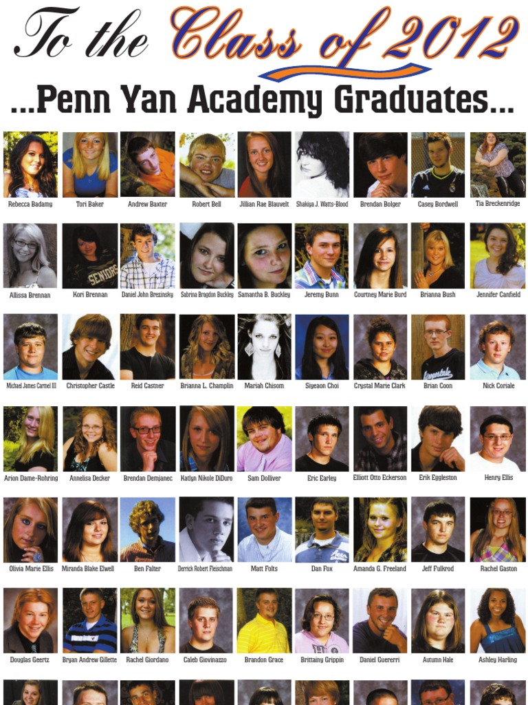 Penn Yan Academy Graduates 2023 | PDF