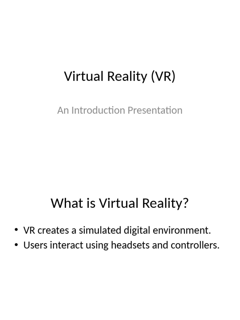 Virtual Reality | PDF