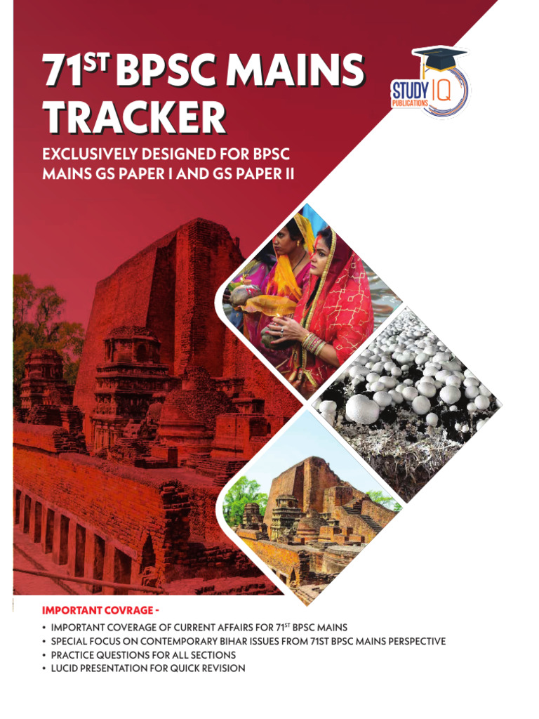 Book of 71st BPSC Mains Tracker (English) | PDF | Exports