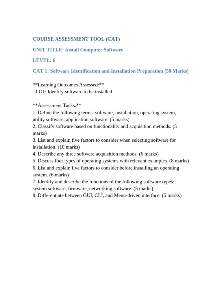 Computer Software Installation Guide | PDF